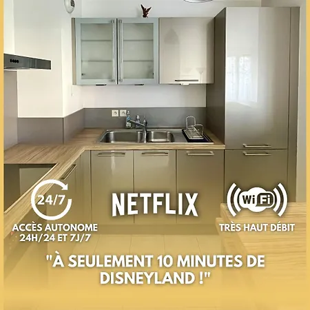 Suite Rainbow -10 Min From Disney Magny-le-Hongre Buitenkant foto
